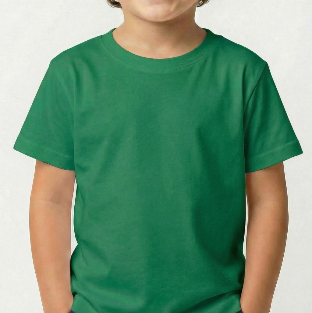 Camiseta Infantil Lisa 100% Algodão de Alta Qualidade