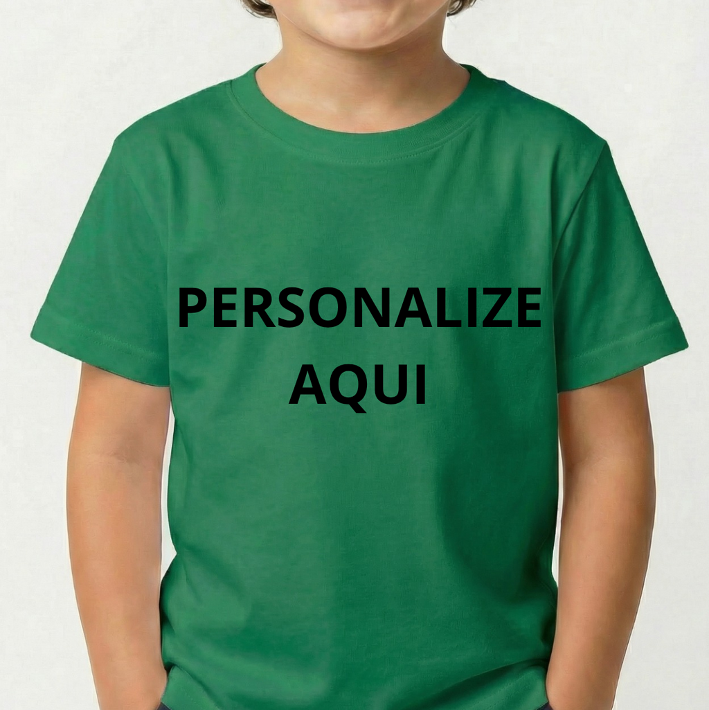 Camiseta Infantil Personalizada 100% Algodão Estampa de Alta Qualidade
