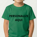 Camiseta Infantil Personalizada 100% Algodão Estampa de Alta Qualidade