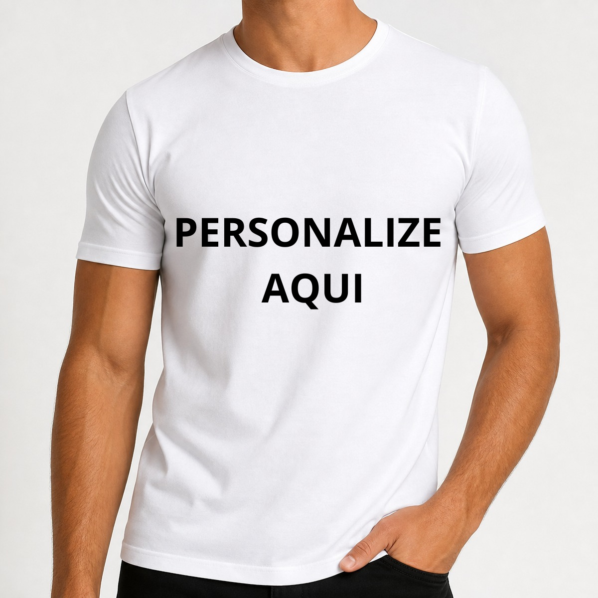 Camiseta Adulta Personalizada 100% Algodão Estampa de Alta Qualidade