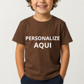 Camiseta Infantil Personalizada 100% Algodão Estampa de Alta Qualidade