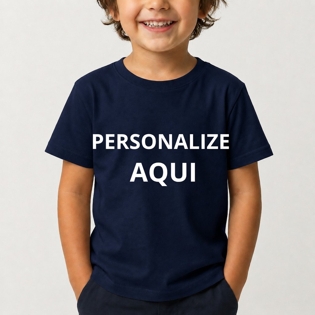 Camiseta Infantil Personalizada 100% Algodão Estampa de Alta Qualidade