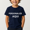 Camiseta Infantil Personalizada 100% Algodão Estampa de Alta Qualidade