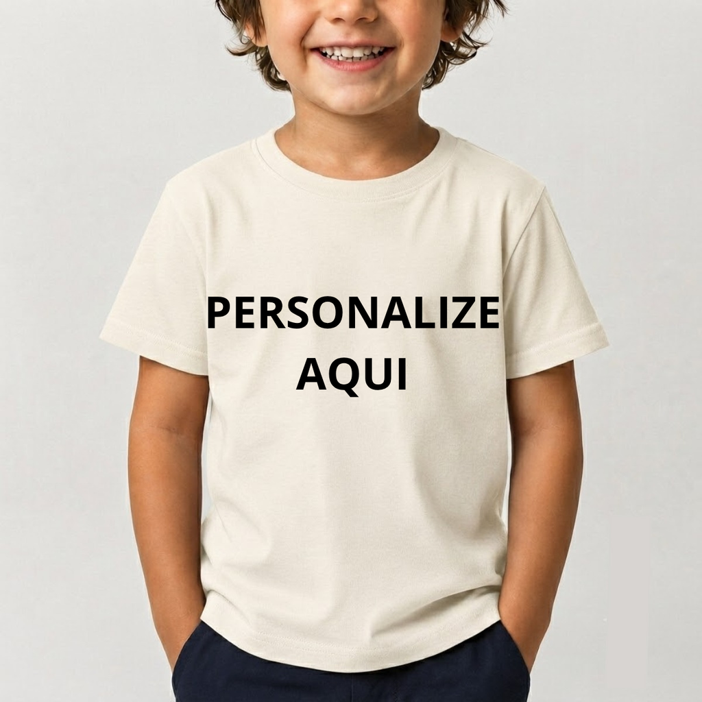 Camiseta Infantil Personalizada 100% Algodão Estampa de Alta Qualidade