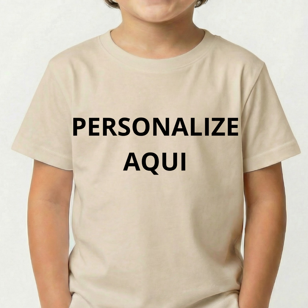 Camiseta Infantil Personalizada 100% Algodão Estampa de Alta Qualidade