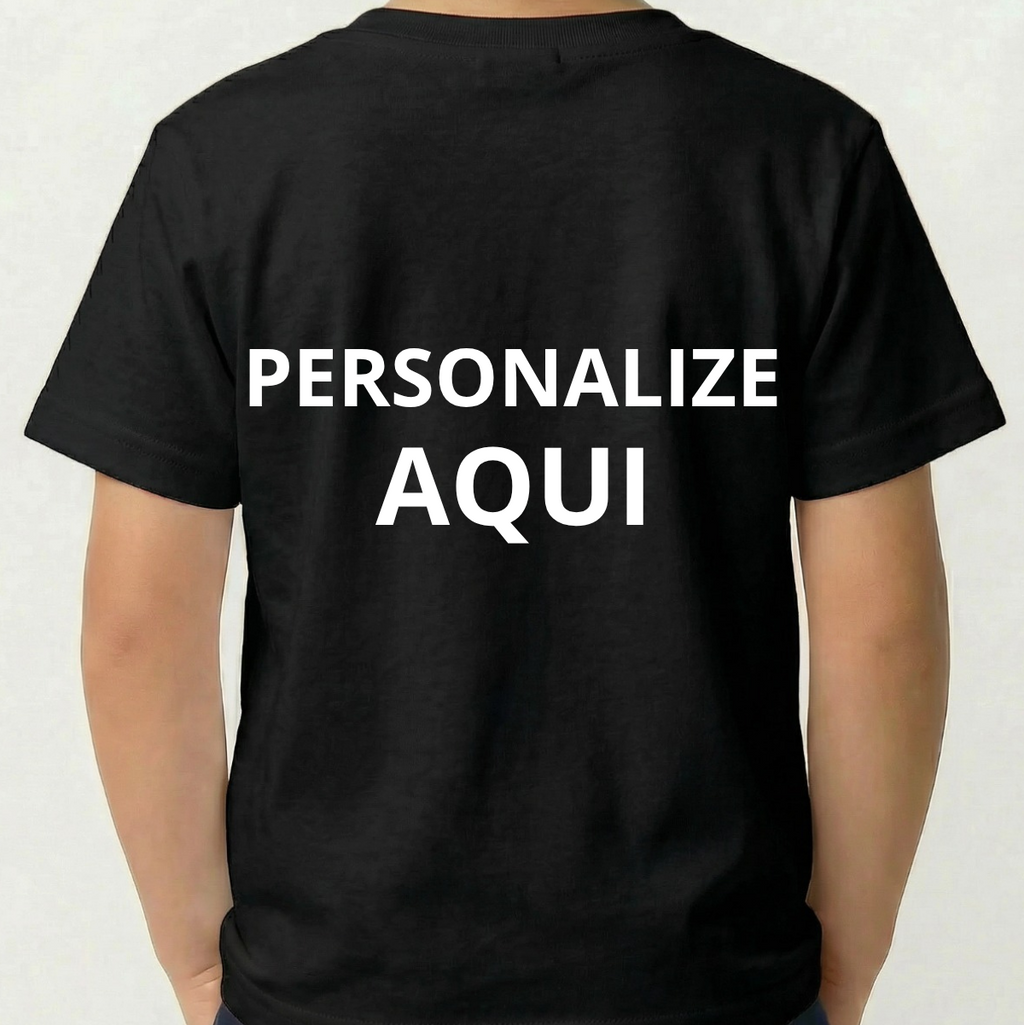 Camiseta Infantil Personalizada 100% Algodão Estampa de Alta Qualidade