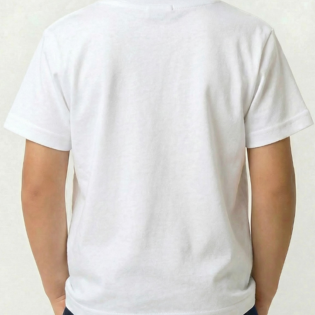 Camiseta Infantil Lisa 100% Algodão de Alta Qualidade