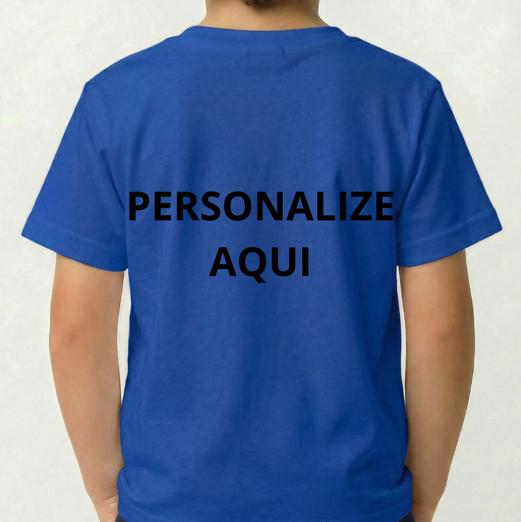 Camiseta Infantil Personalizada 100% Algodão Estampa de Alta Qualidade