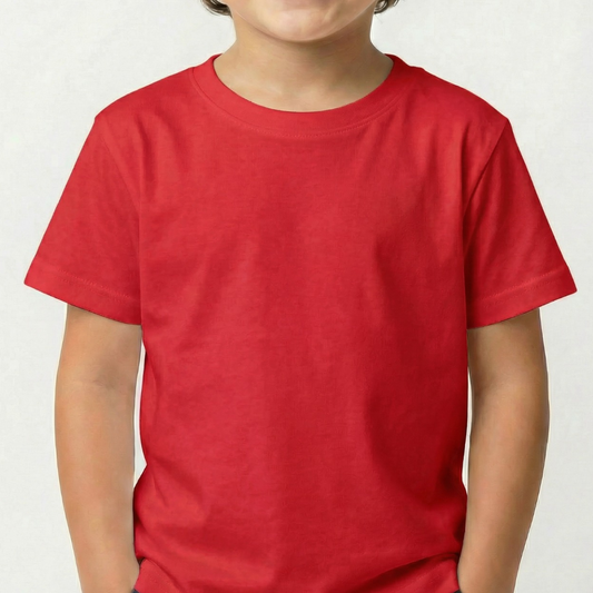 Camiseta Infantil Lisa 100% Algodão de Alta Qualidade